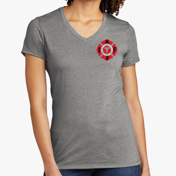 IAFF Womens TriBlend Neck Tee Thumbnail