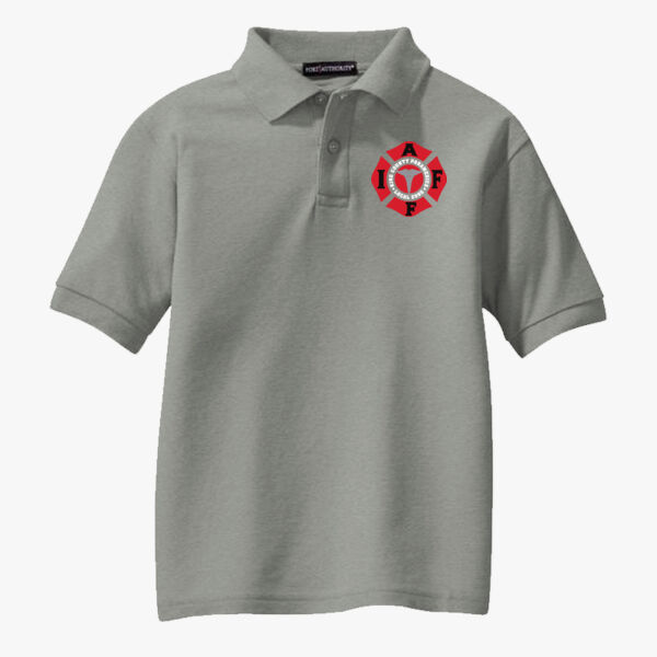 IAFF Port Authority Youth Silk Touch Polo Thumbnail
