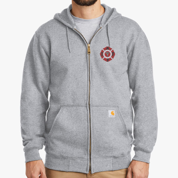 IAFF Carhartt Midweight Hooded Zip Front Sweatshirt Thumbnail